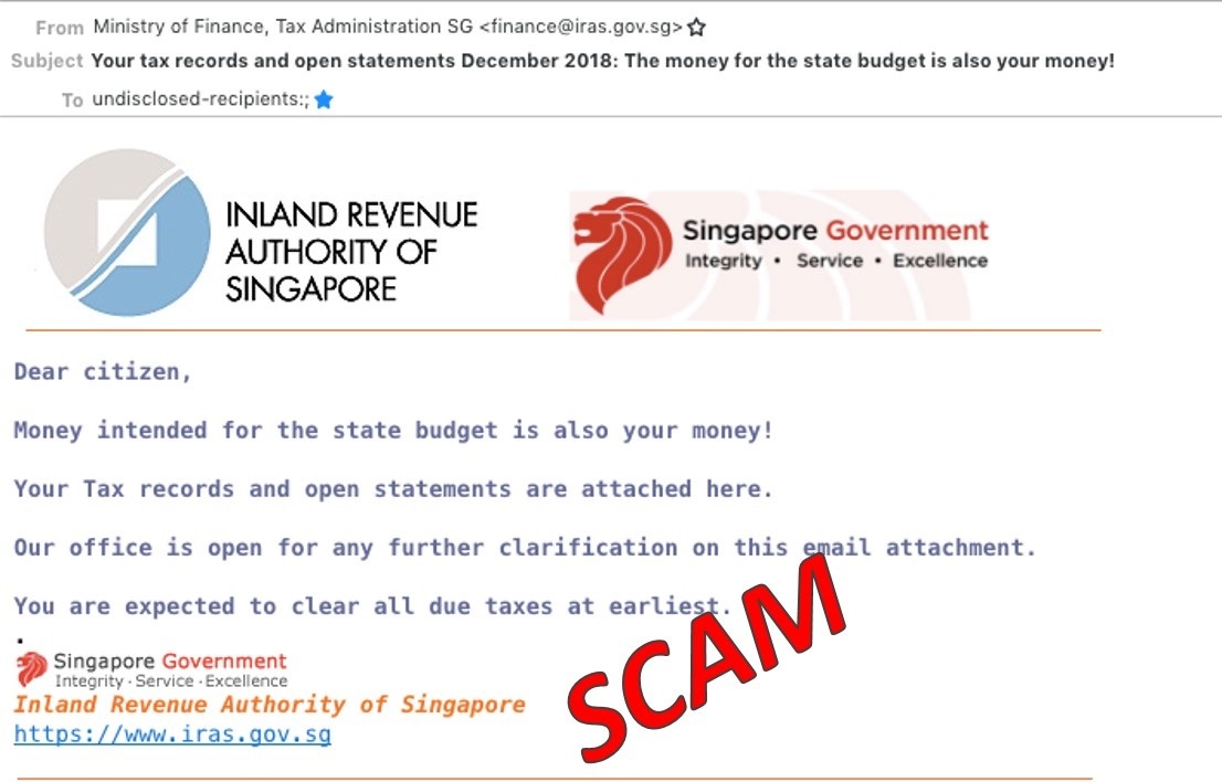 Iras Scam Alert - IT Support Outsourced Services Company In Singapore ...
