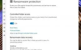 windows 10 ransomware protection