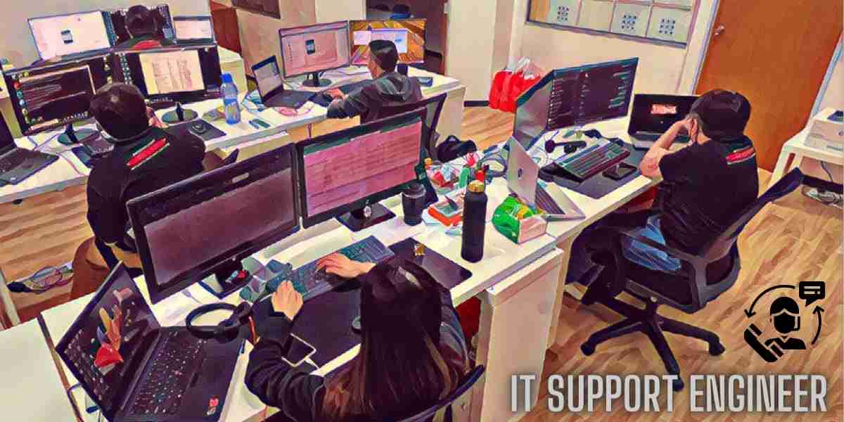 it support engineer are busy serving customer issues in singapore