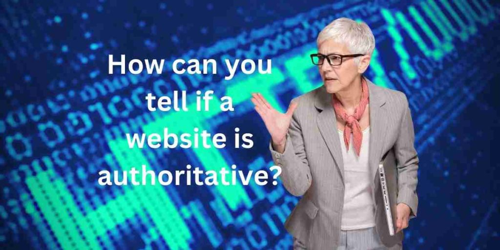how can you tell if a website is authoritative