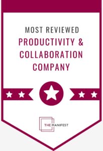 top the manifest productivity collaboration company award