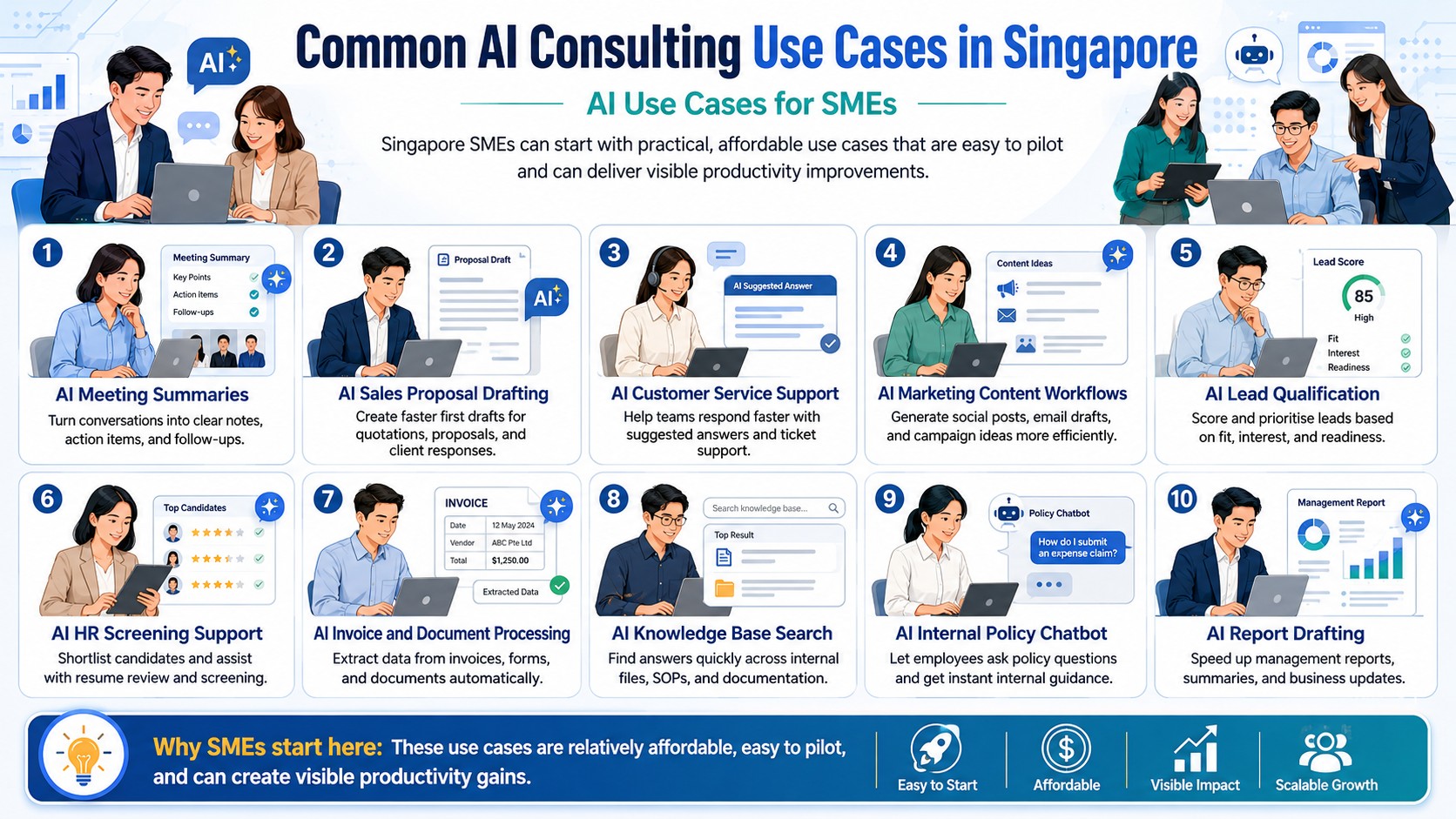 Common AI Consulting Use Cases in Singapore Common AI Consulting Use Cases in Singapore