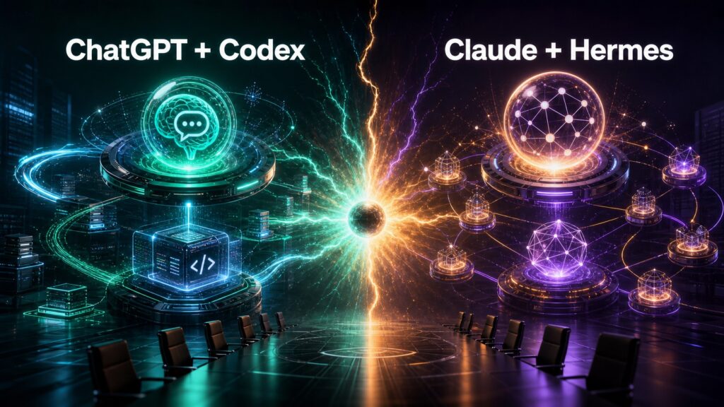 chatgpt and codex compared with claude and hermes ai ecosystems
